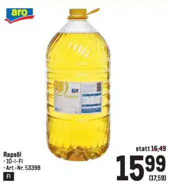 Metro Rapsöl 10L Angebot