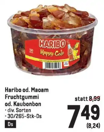 Metro Haribo od. Maoam Fruchtgummi od. Kaubonbon Angebot
