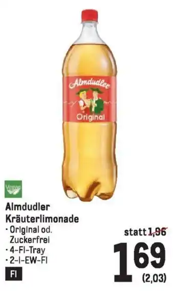 Metro Almdudler Kräuterlimonade 2L Angebot