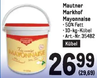 Metro Mautner Markhof Mayonnaise 10kg Angebot