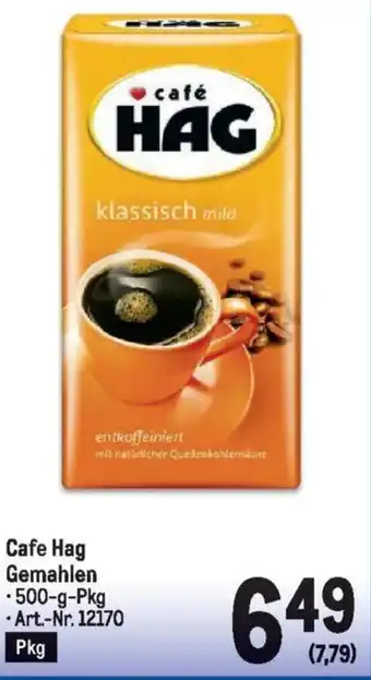 Metro Cafe Hag Gemahlen 500g Angebot
