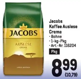 Metro Jacobs Kaffee Auslese Crema 1kg Angebot