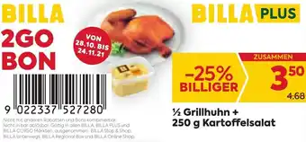 Billa 1/2 Grillhuhn + 250g Kartoffelsalat Angebot