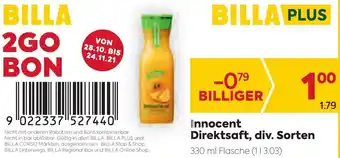 Billa Innocent Direktsaft, Div. Sorten Angebot
