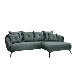 Möbelix Ecksofa Baggio Mit Kissen Textil Blau/Grün Angebot