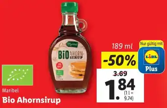 Lidl Maribel Bio Ahornsirup Angebot