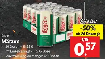 Lidl Egger Märzen 0.5 Liter Angebot