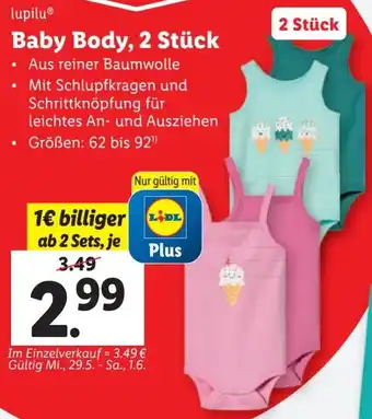 Lidl Baby Body, 2 Stück Angebot