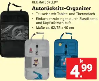 Lidl Autorücksitz-Organizer Angebot