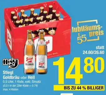 Maximarkt Stiegl Goldbräu oder Hell Angebot