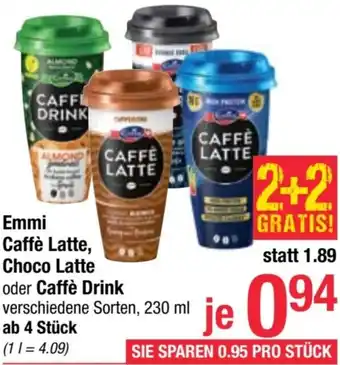 Maximarkt Emmi Caffè Latte, Choco Latte oder Caffè Drink 230ml Angebot