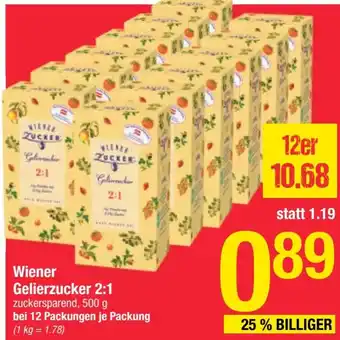 Maximarkt Wiener Gelierzucker 2:1 500 g Angebot