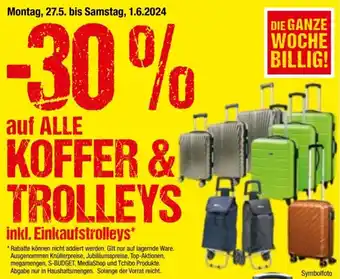 Maximarkt auf ALLE KOFFER & TROLLEYS Angebot