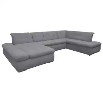 XXXLutz Wohnlandschaft in Mikrofaser Dunkelgrau Angebot