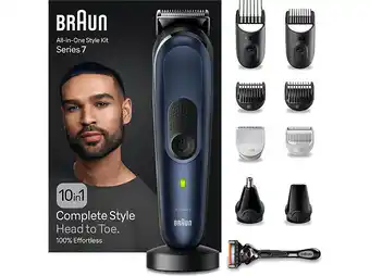 Media Markt Braun MGK 7410 All-in-One Style Bartpflege Bodygroomer Set, Black / Deep Blue, Akkubetrieb Angebot