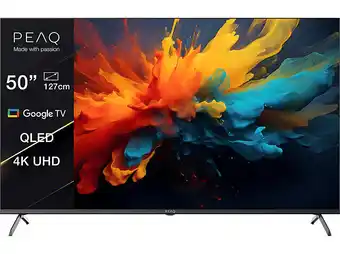 Media Markt Peaq PTV 50GQU-5024C 50 Zoll 4K QLED Smart Google TV QLED TV mit 5 Jahre Geräteschutz Angebot