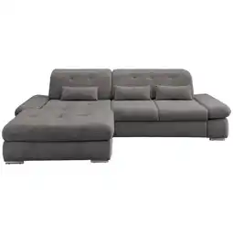 Möbelix Ecksofa mit Schlaffunktion Dalida Braun/Grau Chenille Angebot