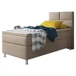 Möbelix Boxspringbett mit Topper Lederlook 90x210 Miami Angebot