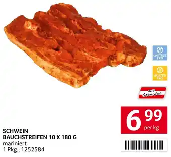 Transgourmet SCHWEIN BAUCHSTREIFEN 10 X 180 G Angebot