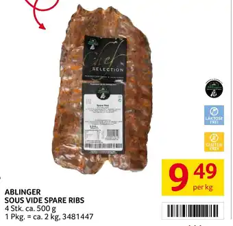 Transgourmet ABLINGER SOUS VIDE SPARE RIBS Angebot