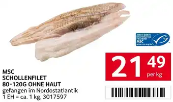 Transgourmet MSC SCHOLLENFILET 80-120G OHNE HAUT Angebot