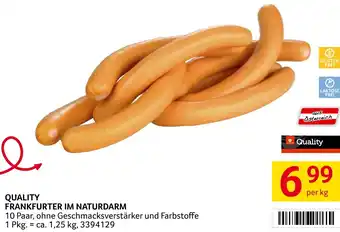 Transgourmet QUALITY FRANKFURTER IM NATURDARM Angebot