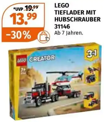 Müller LEGO TIEFLADER MIT HUBSCHRAUBER Angebot