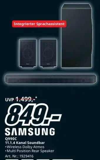 Media Markt SAMSUNG 11.1.4 Kanal Soundbar Angebot