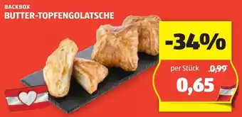 Hofer BACKBOX BUTTER-TOPFENGOLATSCHE Angebot