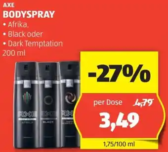 Hofer AXE BODYSPRAY Angebot