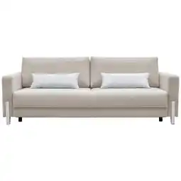Möbelix 3-Sitzer-Sofa mit Schlaffunkt. Lilli mit Kissen Grau Angebot