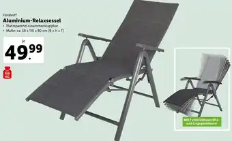 Lidl Florabest Aluminum Relaxsessel Angebot