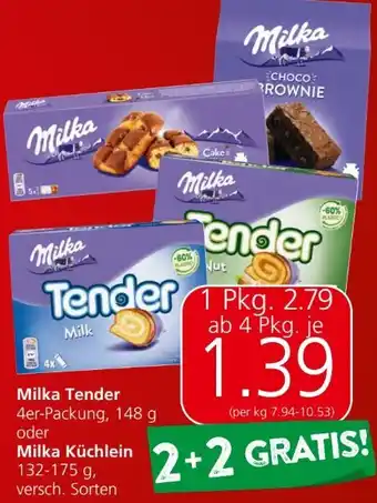 Spar Tender Milch Angebot