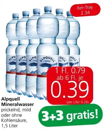 Spar Mineralwasser Angebot