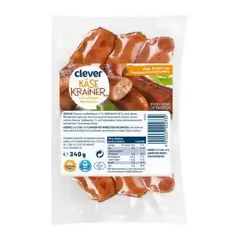 Billa Clever Käsekrainer BILLA 340 Gramm 1 Packung Angebot