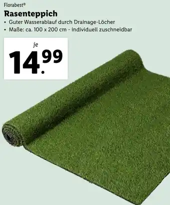 Lidl Florabest Rasenteppich 100x200 cm Angebot