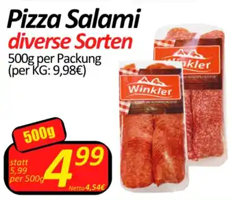Wurstico Pizza Salami 500g Angebot