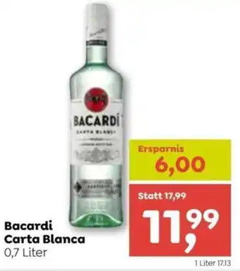 ADEG Bacardi Carta Blanca 0.7 Liter Angebot