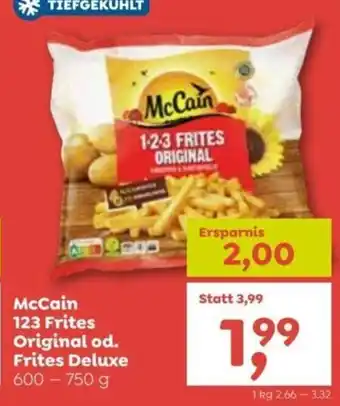 ADEG McCain 123 Frites Original od. Frites Deluxe 600-750 g Angebot