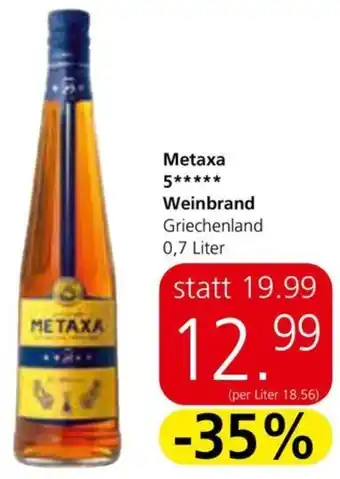 Spar Metaxa 5 Weinbrand Griechenland 0,7 Liter Angebot