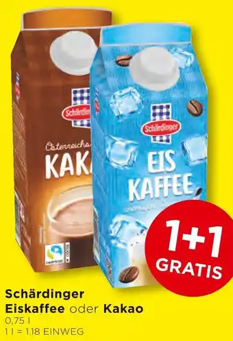 Unimarkt Schärdinger Eiskaffee oder Kakao 0.75 Liter Angebot