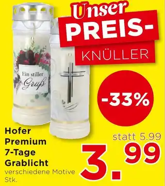 Unimarkt Hofer Premium 7-Tage Grablicht Angebot