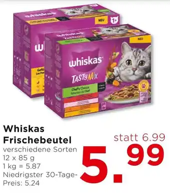 Unimarkt Whiskas Frischebeutel 12x85g Angebot