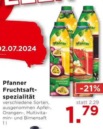 Unimarkt Pfanner Fruchtsaftspezialität Angebot
