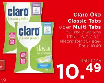 Unimarkt Claro Öko Classic Tabs oder Multi Tabs Angebot