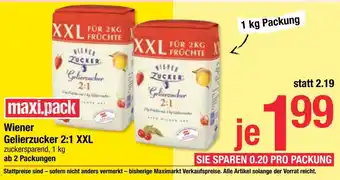 Maximarkt Wiener Gelierzucker 2:1 XXL Angebot