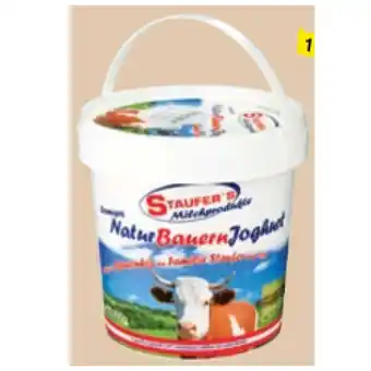 Maximarkt Hofmolkerei Staufer Staufer's Natur Bauern Joghurt Maximarkt 1 Kilogramm 1 Packung Angebot