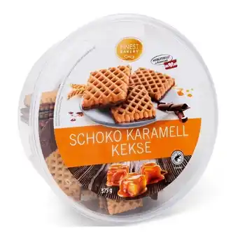 Hofer Finest Bakery Schoko Karamell Kekse HOFER 375 Gramm 1 Packung Angebot