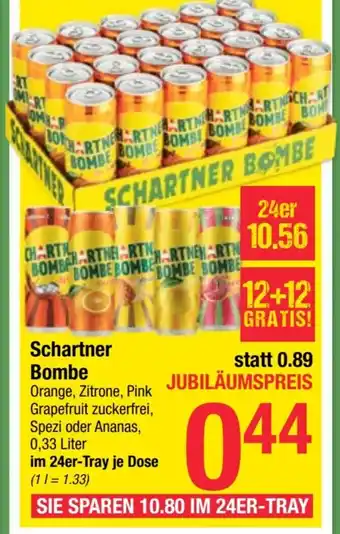 Maximarkt Schartner Bombe 0.33 Liter Angebot