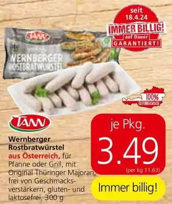 Spar Wernberger Rostbratwürstel Angebot